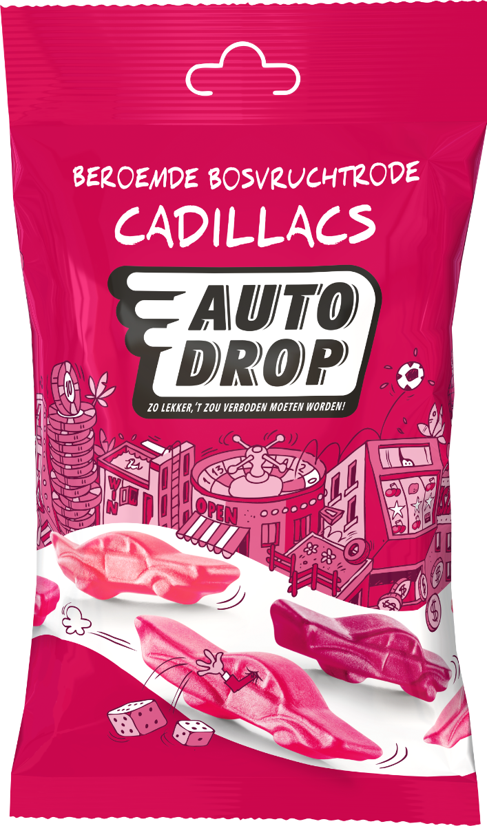 Autodrop Famous Forest Fruit Red Cadillacs Snack Pack (85 Gramm)