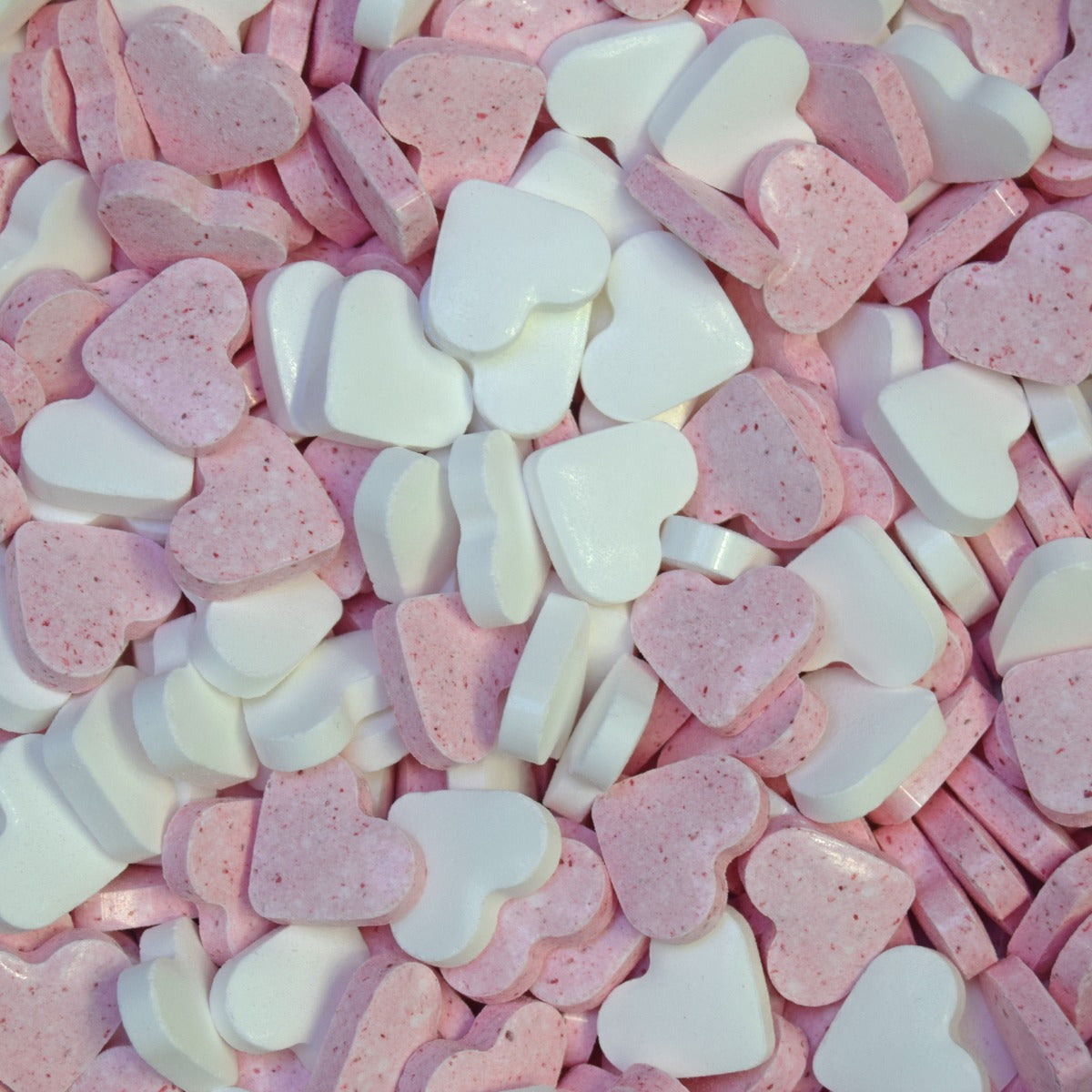Dextrose Fruchtherzen Rosa Weiß 1 Kilo