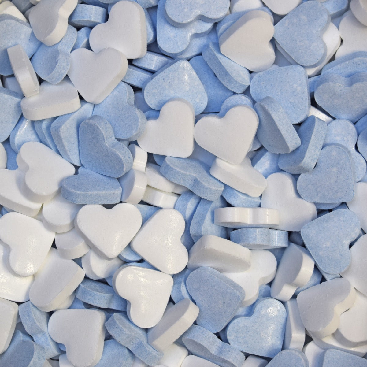 Dextrose Fruchtherzen Blau Weiß 1 Kilo