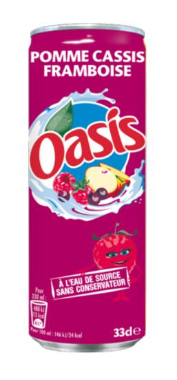 Oasis Apfel Cassis Himbeere 24 x 33CL