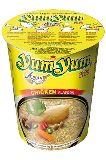 Yum Yum Nudelsuppe mit Huhn, 70 Gramm
