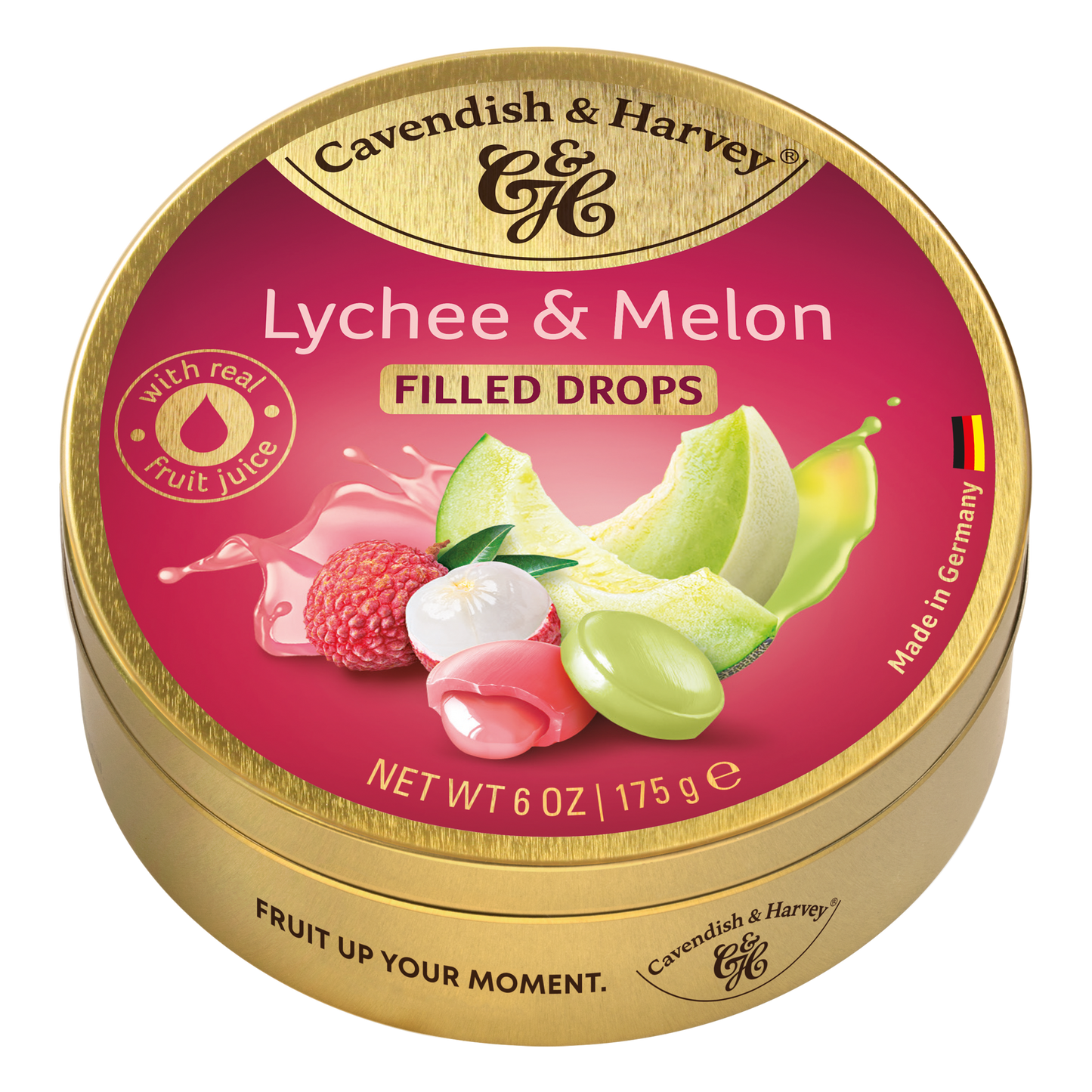 Cavendish & Harvey Litschi- und Melonenbonbons 175 Gramm