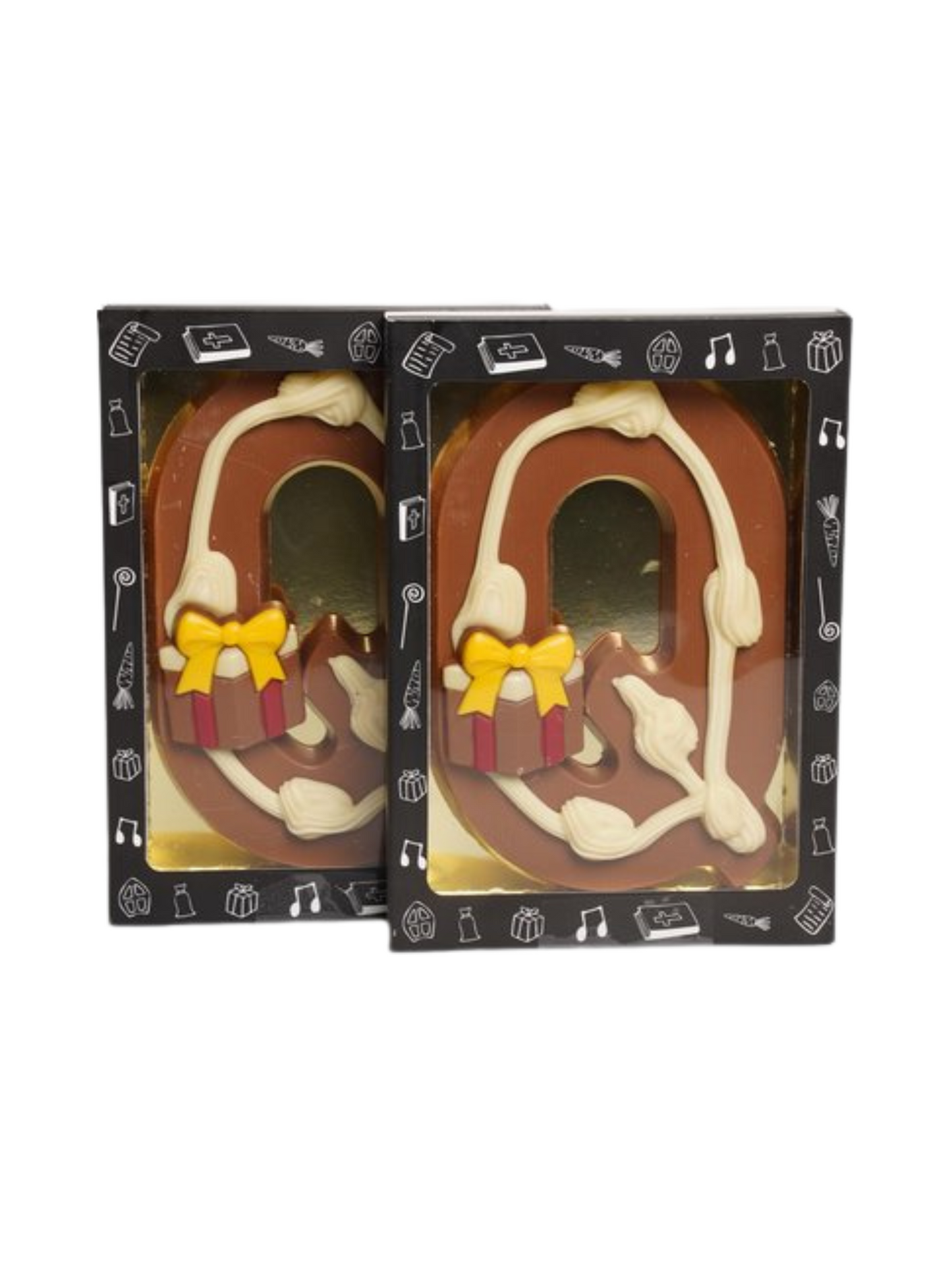 Luxe Gedecoreerde Melk Chocolade Letter Q 240 Gram