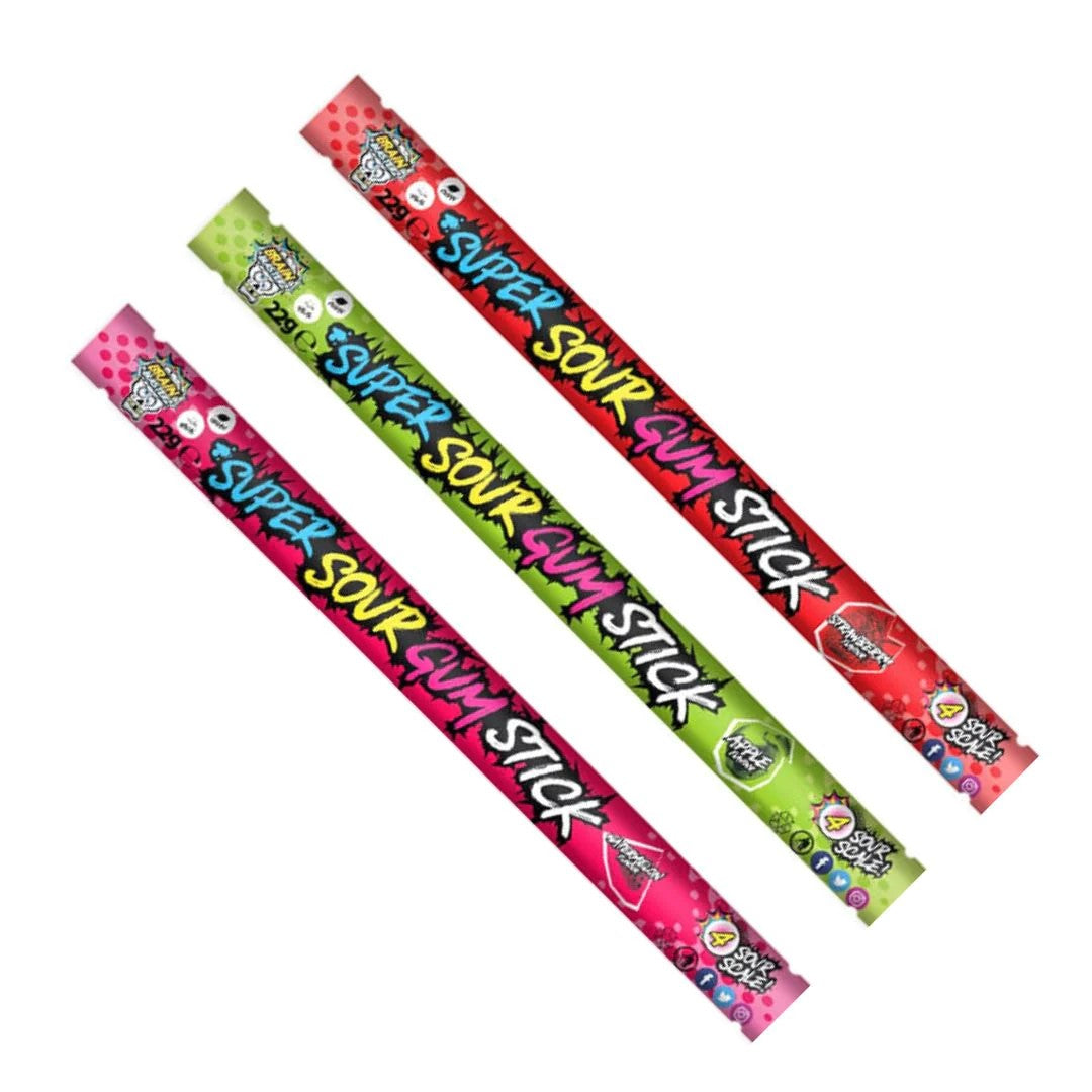 Brain Blasterz Sour Gum Stick - 30 Stück