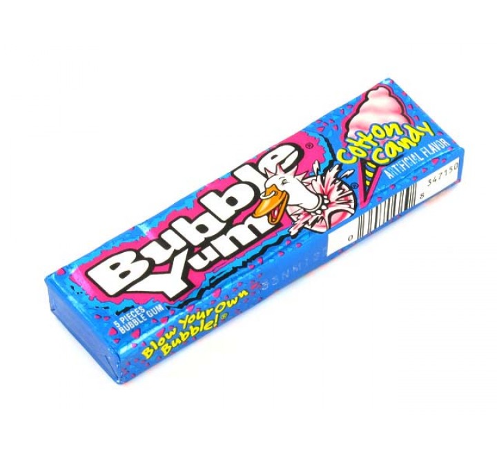 Bubble Yum Zuckerwatte-Box - 18 x 40 Gramm