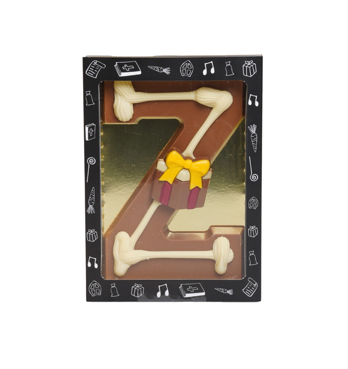 Luxuriös dekorierter Milchschokoladenbuchstabe Z 240 Gramm