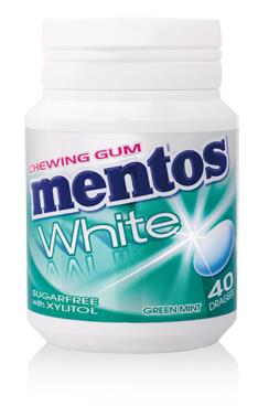 Mentos Flasche Weiß Grün Minze