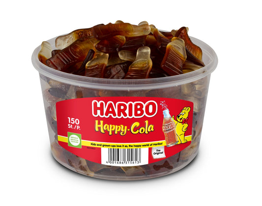 Haribo Happy Cola Flaschen groß 150 Stück