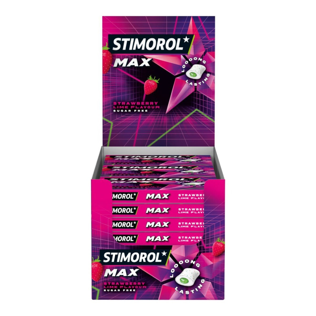 Stimorol Max Splash, Erdbeer-Limette - 1 Stück