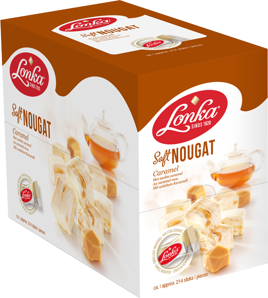 Weiches Nougat-Karamell 214 x 12 Gramm