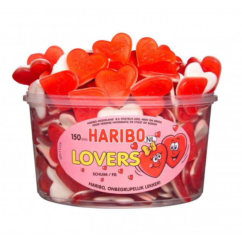 Haribo Liebesherzen aus Schaumstoff, 150 Stück