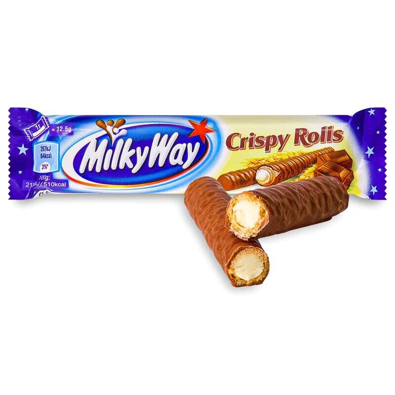 Milky Way Knusprige Waffelröllchen 25 Gramm