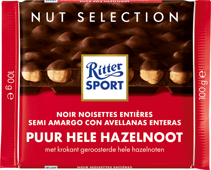 Ritter Sport Ganze Haselnuss Pur Box - 10 x 100 Gramm