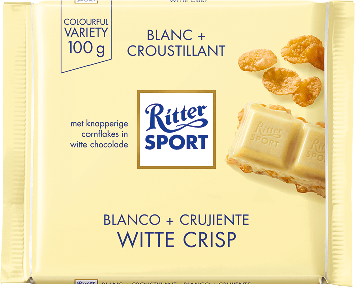 Ritter Sport Weiße Chips Box - 10 x 100 Gramm