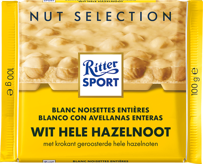 Ritter Sport Ganze Haselnuss Weiß 100 Gramm