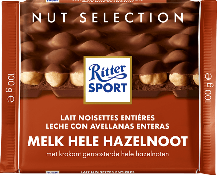 Ritter Sport Milch Vollmilch Haselnuss Schokoriegel 100 Gramm