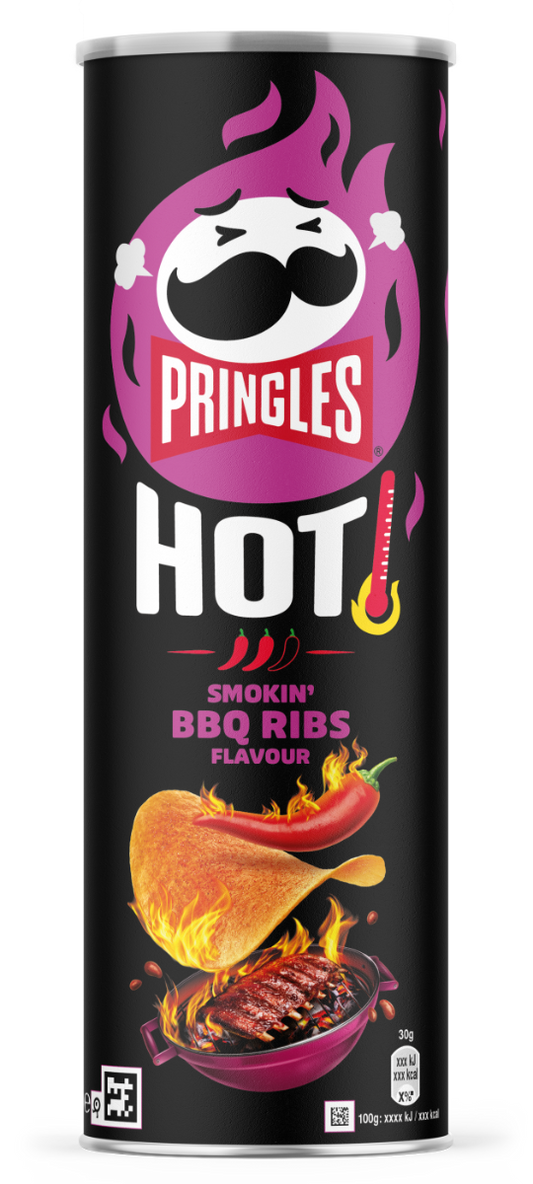 Pringles Hot Smokin BBQ Ribs 160 Gramm