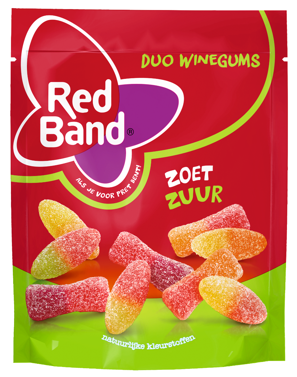 Red Band Duo Weingummi Süß-Sauer Box - 10 x 190 Gramm
