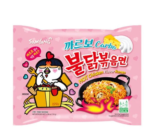 Samyang Ramen Hot Chicken Carbonara Nudeln 130 Gramm