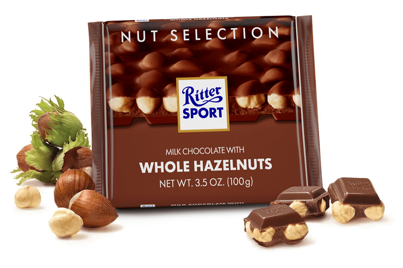 Ritter Sport Milch Vollmilch Haselnuss Schokoriegel 100 Gramm