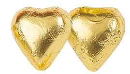 Sorini Schokoladenherzen Gold 1 Kilo