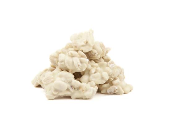 Erdnusssteine, weiße Schachtel