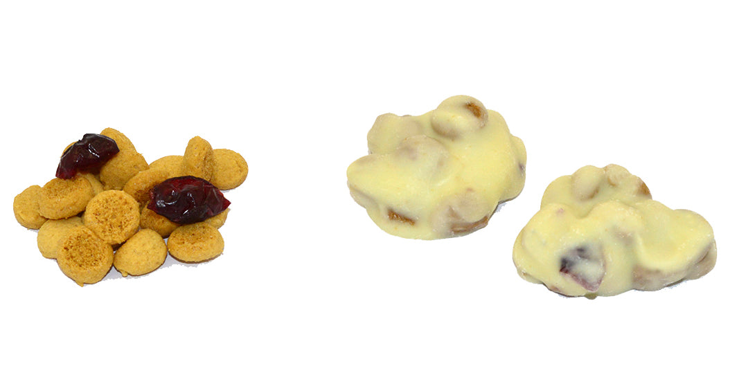 Cookie &amp; Cranberry Rocks Weiße Box 2 Kilo