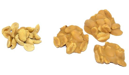 Erdnuss-Steine ​​Karamell Meersalz