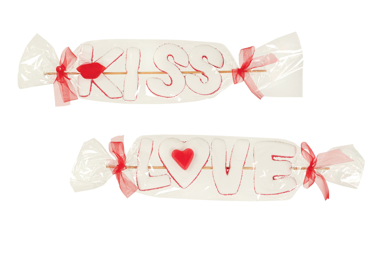 Schokoladen-Buchstabenstäbchen Liebe/Kuss 83 Gramm