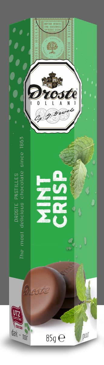 Droste Schokoladenpastillen Pure/Mint/Crisp 85 Gramm