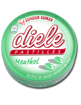 Diele Zuckerfreie Mentholpastillen 75 Gramm