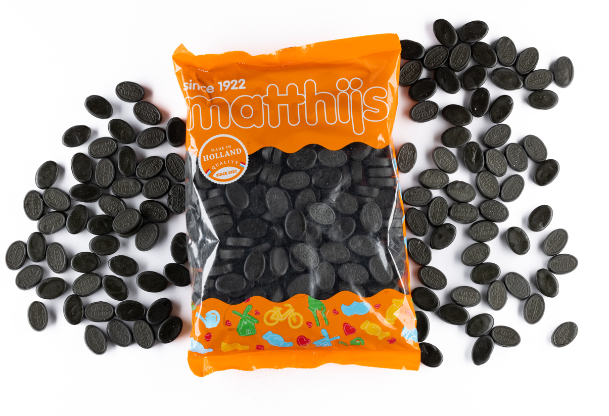 Doppelt gesalzenes ovales Lakritz 4 x 1 Kilo