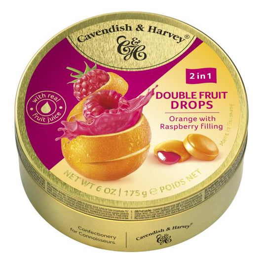 Cavendish &amp; Harvey Doppelfrucht Orange Himbeere 175 Gramm