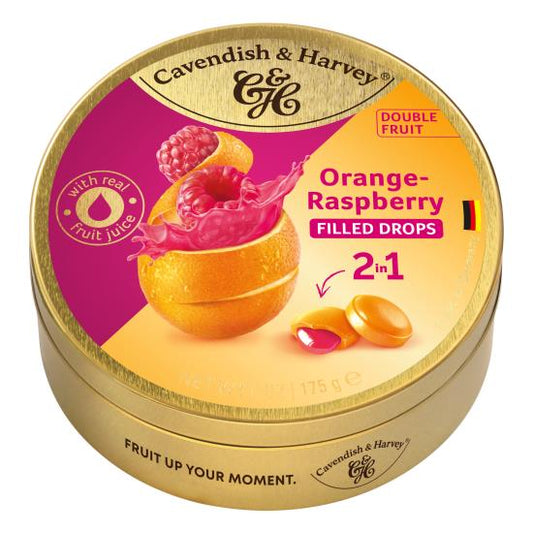Cavendish &amp; Harvey Doublefruit Orange Himbeere 9 x 175 Gramm