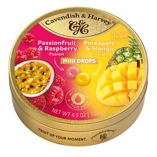 Cavendish & Harvey Passionsfrucht/Himbeere & Ananas/Mango 11 x 130 Gramm