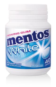 Mentos Flasche Weiße Süße Minze