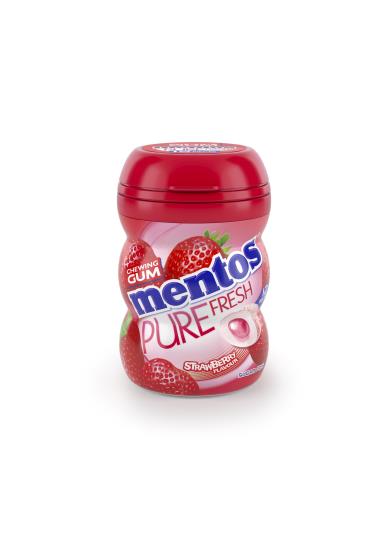 Mentos Kaugummi Mini Pot Pure Strawberry 10 Stück Packung