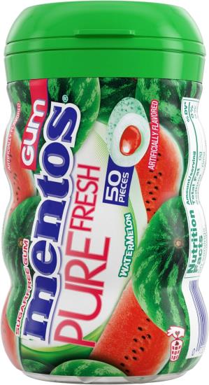 Mentos Kaugummi Wassermelone Glas 50 Stück