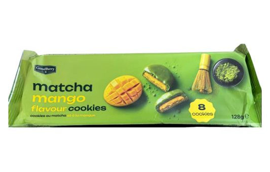 Matcha Mango Kekse Schachtel 24 x 128 Gramm