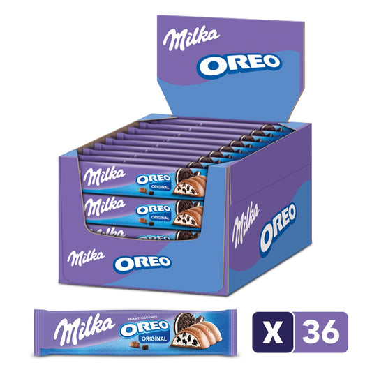 Milka Oreo Schokoriegel-Box 36 x 37 Gramm