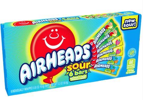 Airheads Sour 6-Riegel 93 Gramm