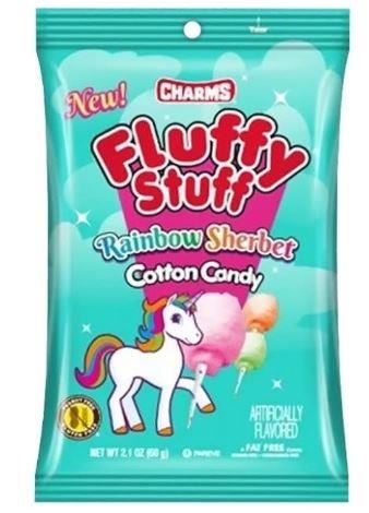 Regenbogen-Sorbet-Zuckerwatte, 60 Gramm