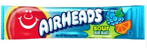Airheads Sour Blue Raspberry Einzelriegel