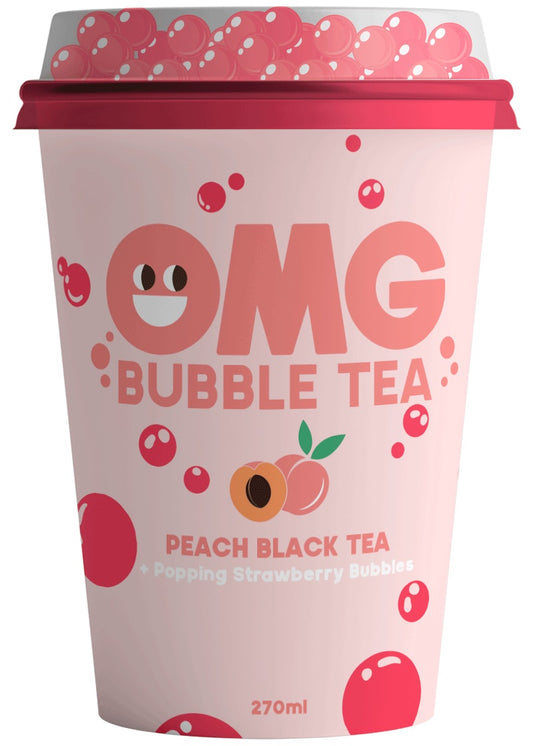 Bubble Tea Pfirsich Schwarztee 10 x 270ML