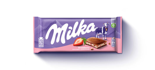 Milka Erdbeer-Schokoriegel 100 Gramm