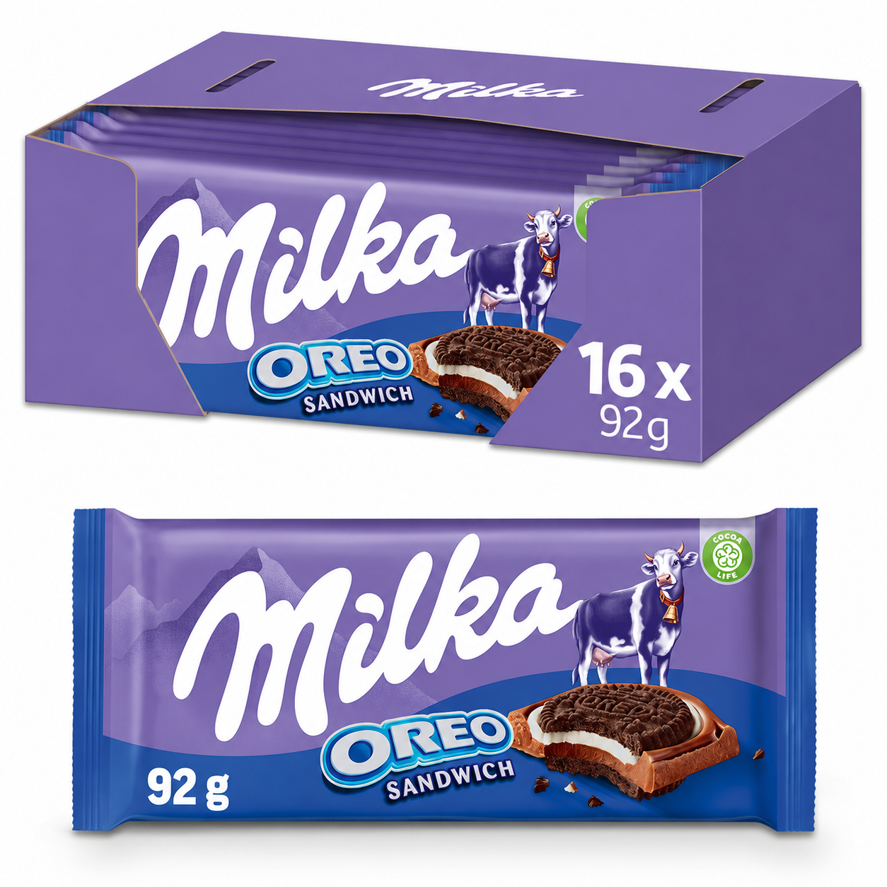 Milka Oreo Sandwich 16 X 92 Gram