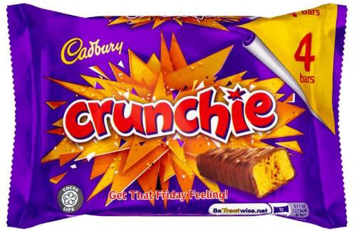 Cadbury Crunchy 4er-Pack 104 Gramm