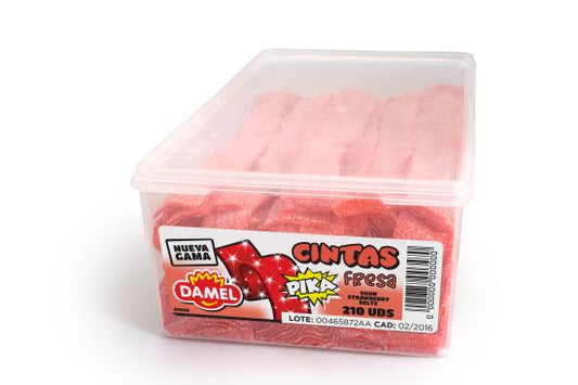 Damel Sour Mats Erdbeere 210 Stück