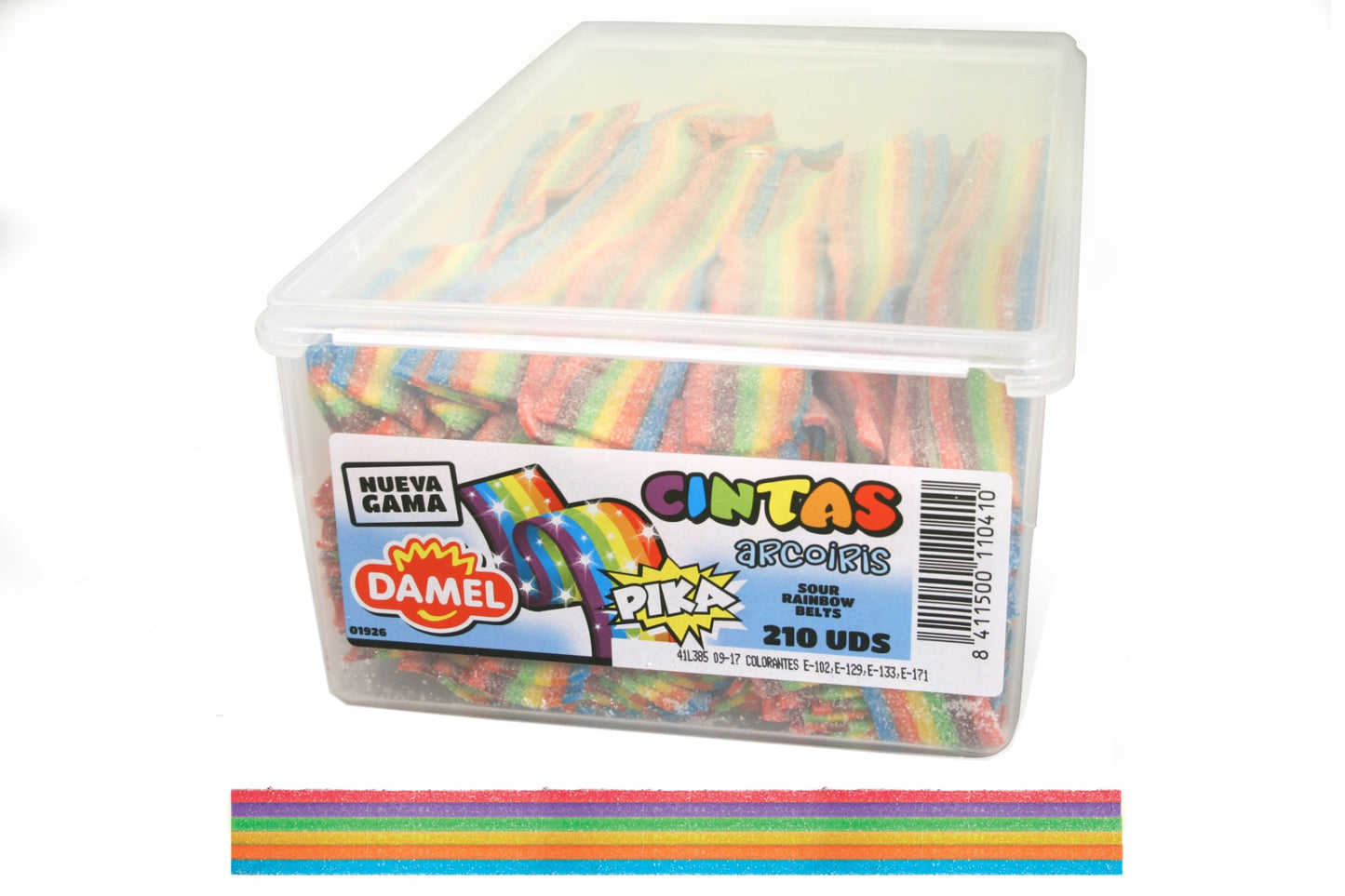 Damel Sour Mats Rainbow 210 Stück