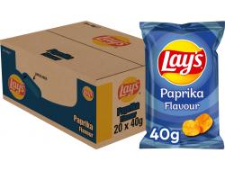Lay's Paprika Chips Box - 20 x 40 Gramm